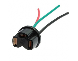Ламподержатель: H4 straight bakelite Cu 10CM Ламподержатель: H4 straight bakelite Cu 10CM