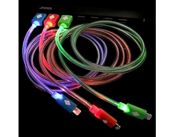 Шнур для мобильных устройств: iPhone 5 Round NEON 1m                            