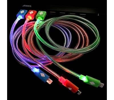 Шнур для мобильных устройств: iPhone 5 Round NEON 1m
