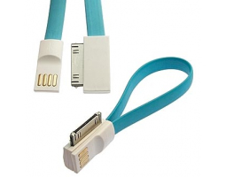 Шнур для мобильных устройств: USB to iPhone 4 Magnet Flat 20cm                  