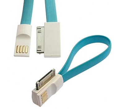 Шнур для мобильных устройств: USB to iPhone 4 Magnet Flat 20cm