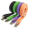 Шнур для мобильных устройств: USB to iPhone 5 big flat 1m                       