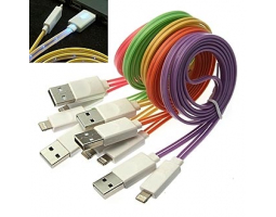 Шнур для мобильных устройств: USB to iPhone 5 light line 1m                     