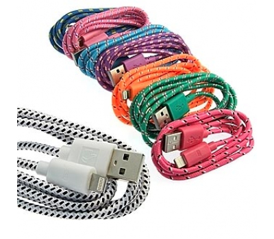 Шнур для мобильных устройств: USB to iPhone5 round braid 1m