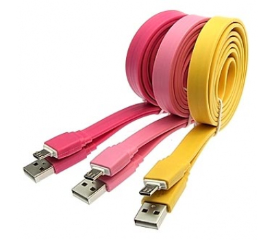 Шнур для мобильных устройств: USB to Micro USB big flat 1m