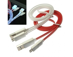Шнур для мобильных устройств: USB to MicroUSB light line1m                      