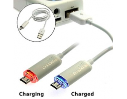 Шнур для мобильных устройств: USB to MicroUSB Red/Blue LED cheker               