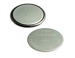 Аккумулятор: LIR2016 Li-ion 20.0*1.6 3,6V 12mah