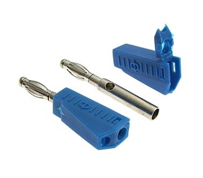 Клемма: Z040 4mm Stackable Plug BLUE Клемма: Z040 4mm Stackable Plug BLUE