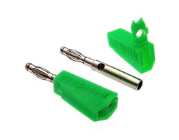Клемма: Z040 4mm Stackable Plug GREEN Клемма: Z040 4mm Stackable Plug GREEN