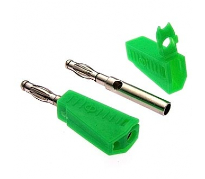Клемма: Z040 4mm Stackable Plug GREEN Клемма: Z040 4mm Stackable Plug GREEN