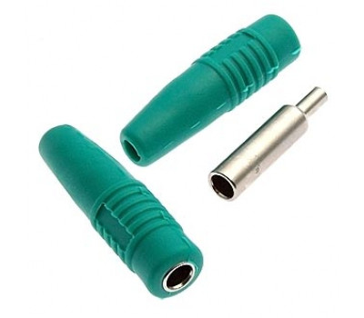 Клемма: ZP-041 4mm Cable Socket  GREEN