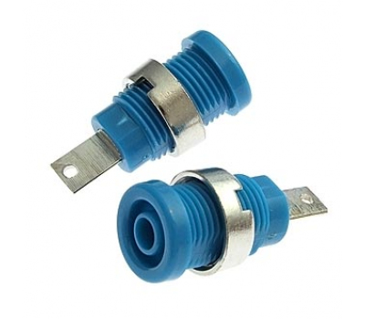 Клемма: ZP013 4mm Panel-mount Socket,BLUE Клемма: ZP013 4mm Panel-mount Socket,BLUE