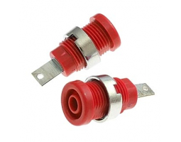 Клемма: ZP013 4mm Panel-mount Socket,RED                  
