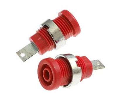 Клемма: ZP013 4mm Panel-mount Socket,RED Клемма: ZP013 4mm Panel-mount Socket,RED
