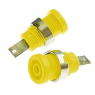 Клемма: ZP013 4mm Panel-mount Socket,YELLOW               