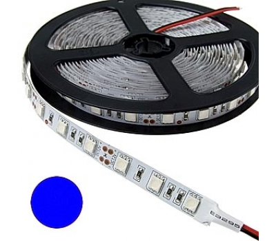 Светодиодная лента: 5050 300LED IP33 12V*72W BLUE Светодиодная лента: 5050 300LED IP33 12V*72W BLUE