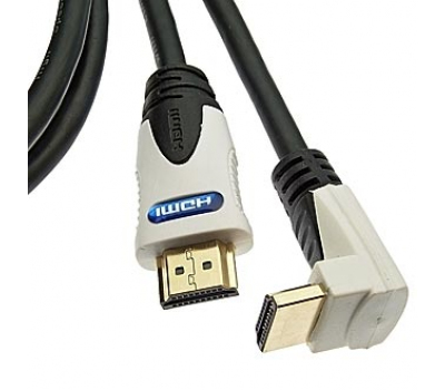 Шнур интерфейсный: HDMI to HDMI 90* 1.4v OFC 3m