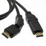 Шнур интерфейсный: HDMI to HDMI 360* 1.4v OFC 1m                     