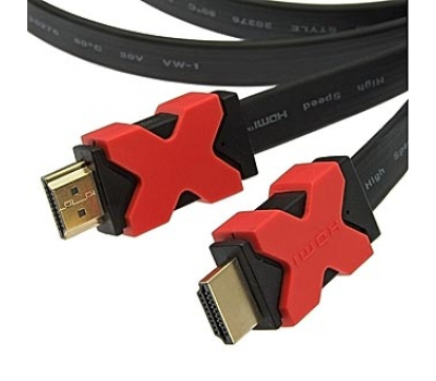 Шнур интерфейсный: HDMI to HDMI FLAT 1.4v OFC 2m