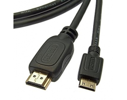 Шнур интерфейсный: Mini-HDMI to HDMI 1.4v OFC 1m                     