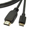 Шнур интерфейсный: Mini-HDMI to HDMI 1.4v OFC 1m                     