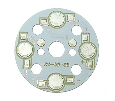 Мощные светодиоды: 4x1W 1 color d38 Мощные светодиоды: 4x1W 1 color d38