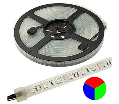 Светодиодная лента: 5050 300LED IP68 12V*72W RGB