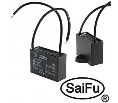 Конденсатор: CBB61   2uF  450V (SAIFU)