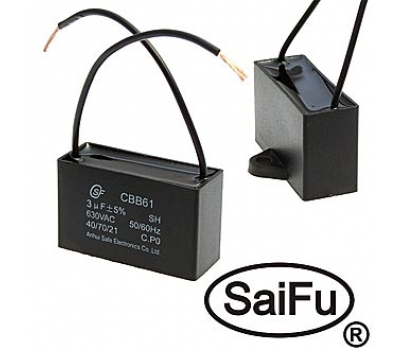 Конденсатор: CBB61 3uF 630V (SAIFU) Конденсатор: CBB61 3uF 630V (SAIFU)