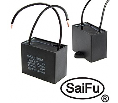 Конденсатор: CBB61  10uF  630V  (SAIFU)