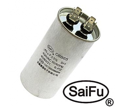 Конденсатор: CBB65 45uF 450V (SAIFU) Конденсатор: CBB65 45uF 450V (SAIFU)