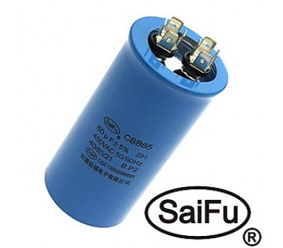 Конденсатор: CBB65  60uF  450V (SAIFU)