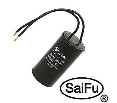 Конденсатор: CBB60   3uF  450V WIRE (SAIFU)