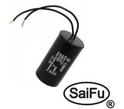 Конденсатор: CBB60   8uF  450V WIRE (SAIFU)