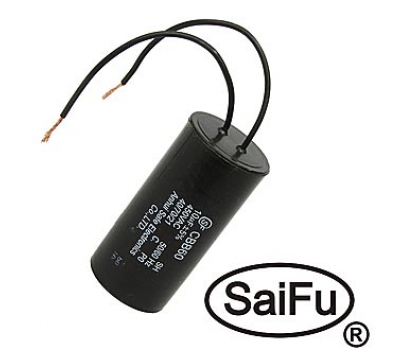 Конденсатор: CBB60  10uF  450V WIRE (SAIFU)