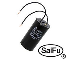 Конденсатор: CBB60  10uF  630V WIRE (SAIFU)                    