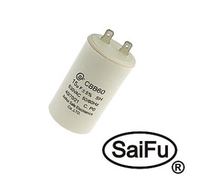 Конденсатор: CBB60  15uF  630V (SAIFU)
