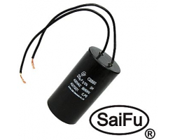 Конденсатор: CBB60  25uF  450V WIRE (SAIFU)                    