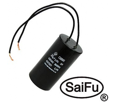 Конденсатор: CBB60  25uF  450V WIRE (SAIFU)