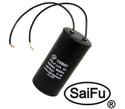 Конденсатор: CBB60  35uF  450V WIRE (SAIFU)