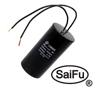 Конденсатор: CBB60  50uF  630V WIRE (SAIFU)