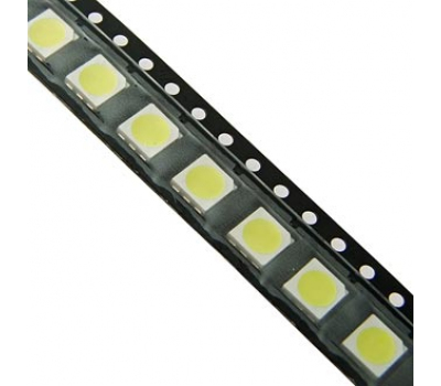 Светодиод SMD: 5050 3,3v 5000mcd 12000Kwhite Светодиод SMD: 5050 3,3v 5000mcd 12000Kwhite