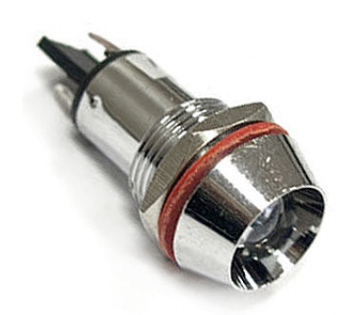 Светодиод в корпусе: L-618-W 12v (14mm) Светодиод в корпусе: L-618-W 12v (14mm)