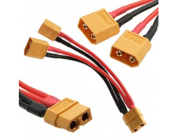 Разъем: XT60 F TO M*2 16AWG 10CM Разъем: XT60 F TO M*2 16AWG 10CM