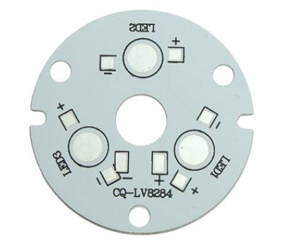 Мощные светодиоды: 3x1W 1 color  d50