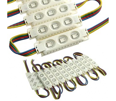 Светодиодный модуль: 5050 3LED 12V 0.75W RGB IP65