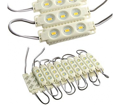 Светодиодный модуль: 5730 3LED12V 0.96W W-W IP65 Светодиодный модуль: 5730 3LED12V 0.96W W-W IP65