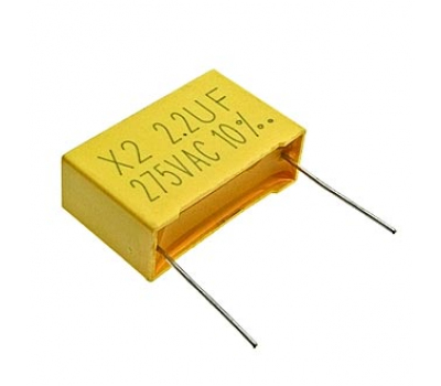 Конденсатор: 2.2uf   275VAC 10% (X2)