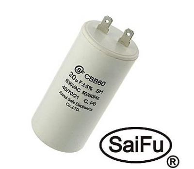 Конденсатор: CBB60 20uF 630V (SAIFU) Конденсатор: CBB60 20uF 630V (SAIFU)